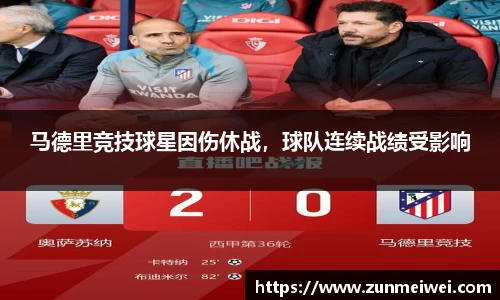 马德里竞技球星因伤休战，球队连续战绩受影响