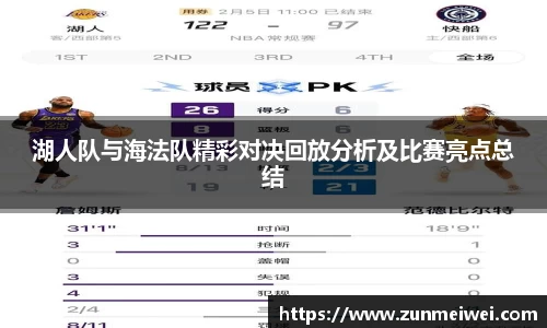 湖人队与海法队精彩对决回放分析及比赛亮点总结